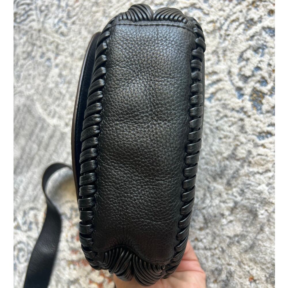 NWOT Aimee Kestenberg All For Love Saddle Crossbody Black Leather Bag - Picture 14 of 16